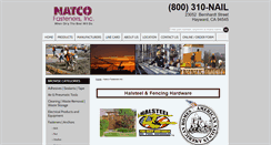 Desktop Screenshot of natcofastenersinc.com